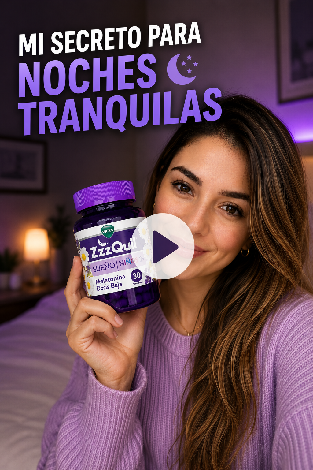 Ejemplo de video UGC para producto de descanso